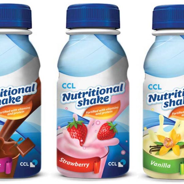 Shrink Sleeves for nutritional shakes created using Flexible Packaging