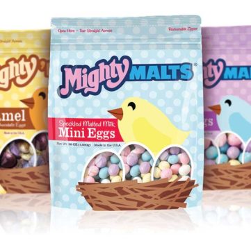 Tear Notch finishing option for Malt Candy brand created using Flexible Packaging