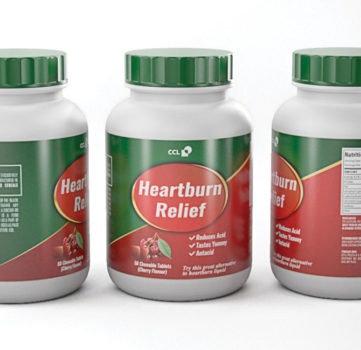 Shrink Sleeves for Heartburn Relief Medication created with Flexible Packaging